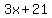 3x+%2B+21