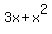 3x+%2B+x%5E2