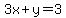 3x+%2By=+3