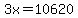 3x+=+10620