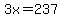 3x+=+237