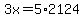 3x+=+5%2A2124