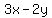 3x+-+2y