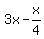 3x+-+x%2F4