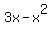 3x+-+x%5E2