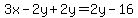 3x+-2y%2B2y+=2y+-16