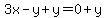3x+-y%2By+=+0%2By