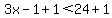 3x-1%2B1%3C24%2B1