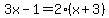 3x-1=2%28x%2B3%29