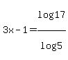 3x-1+=+log%2817%29%2Flog%285%29