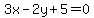 3x-2y%2B5+=+0