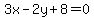3x-2y%2B8=0