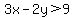3x-2y%3E9