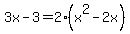 3x-3+=+2%28x%5E2-2x%29