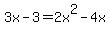 3x-3+=+2x%5E2-4x
