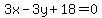 3x-3y%2B18=0