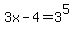 3x-4=3%5E5