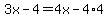 3x-4=4x-4%2A4