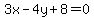 3x-4y%2B8=0