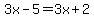 3x-5=3x%2B2