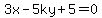 3x-5ky%2B5=0
