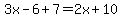 3x-6%2B7=2x%2B10