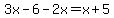 3x-6-2x=x%2B5