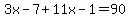 3x-7%2B11x-1=90
