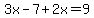3x-7%2B2x=9
