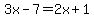 3x-7=2x%2B1