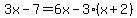3x-7=6x-3%28x%2B2%29