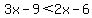 3x-9%3C2x-6