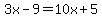 3x-9=10x%2B5