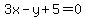 3x-y%2B5=0