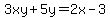 3xy%2B5y=2x-3
