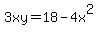 3xy=18-4x%5E2
