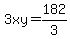 3xy=182%2F3
