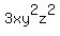 3xy%5E2z%5E2