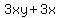 3xy+%2B+3x