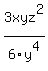 3xyz%5E2%2F6y%5E4