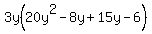 3y%2820y%5E2-8y%2B15y-6%29