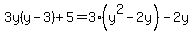 3y%28y-3%29%2B5=3%28y%5E2-2y%29-2y