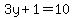 3y%2B1=10