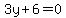 3y%2B6=0
