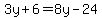 3y%2B6=8y-24