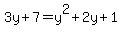 3y%2B7=+y%5E2%2B2y%2B1