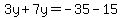 3y%2B7y=-35-15