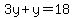 3y%2By=18