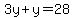 3y%2By=28