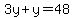 3y%2By=48